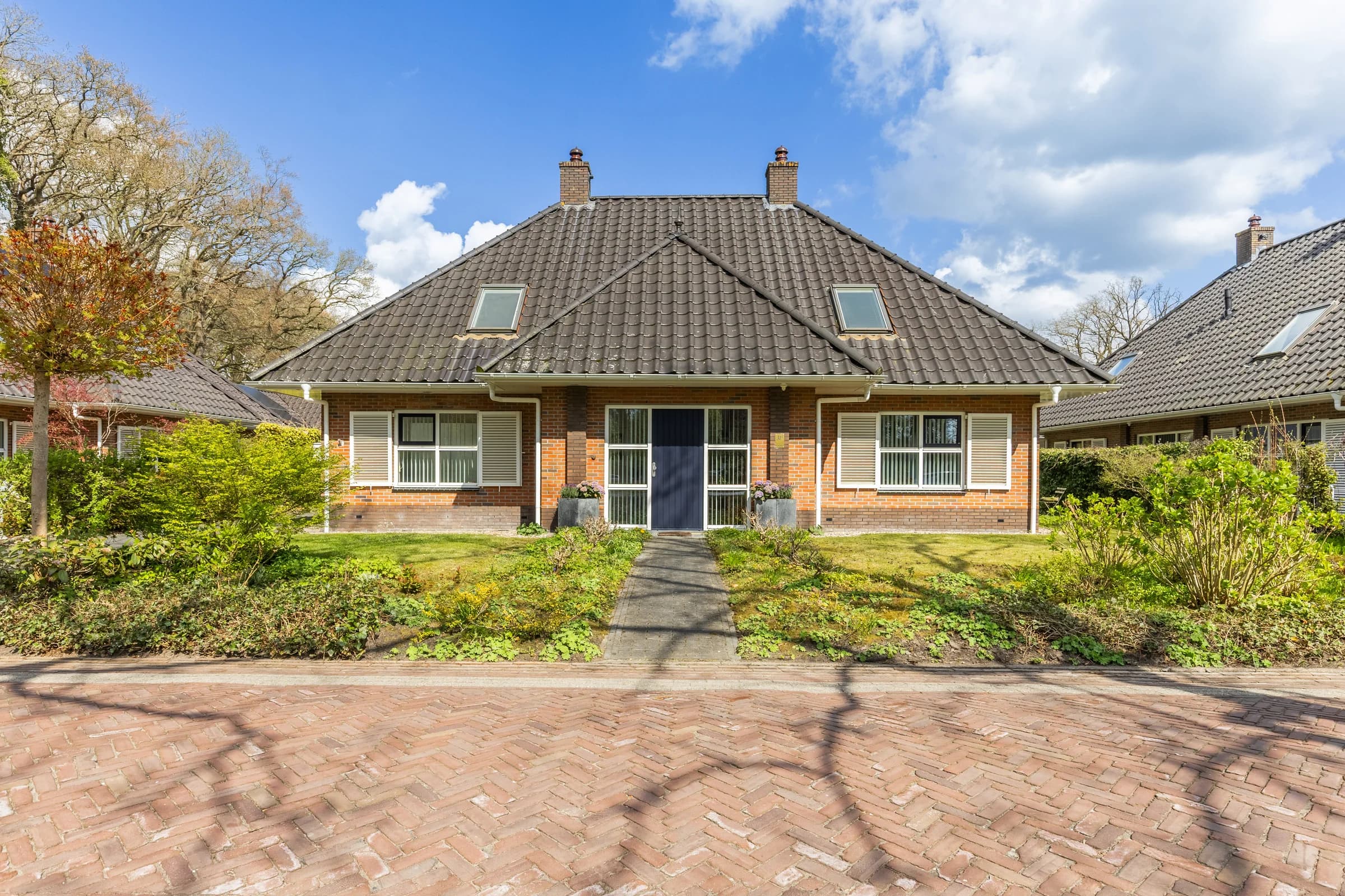 Vrijstaande woning gevel, vastgoedfotografie Friesland